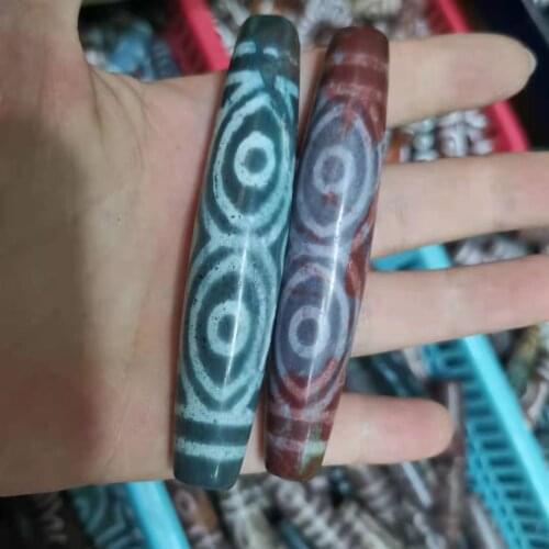 Wholesale Natural Agate Dzi Beads Various Totem Horse Eyes Loose Jewelry DIY Materials Necklace Pendant Tibetan Man Woman