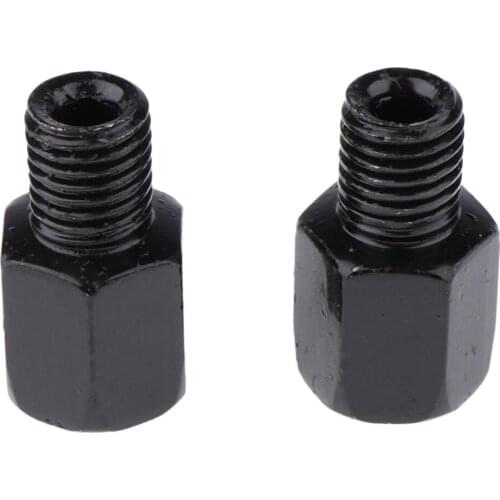 Pair Motorcycle Mirror Adapters LH10mm Mount To LH 10mm Mirror Scooter Moped