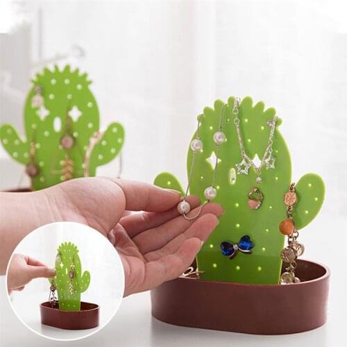 Creative Earrings Jewelry Display Earring Stand Creative Cactus Shape Multipurpose Earring Organizer Earring Holder Display