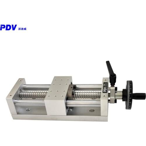 PT-LX100 Linear Linear Module Ball Screw Linear Slide Stage Manual Platform with Lock