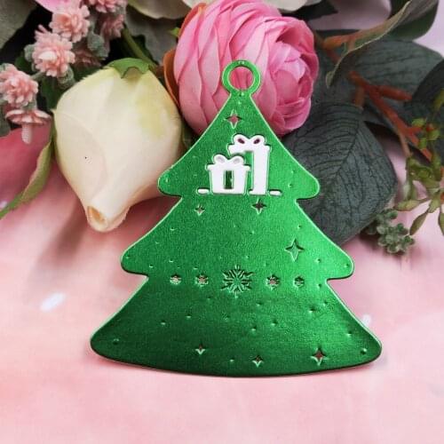 Christmas Bell Tree Snowflake Glove Gift Box Tag Cutting Dies for DIY Craft Scrapbooking Cards Hanging on the Christmas Tree