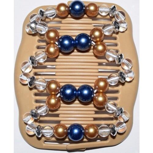 Standard comb clear bead and blue 20pcs/lot magic comb