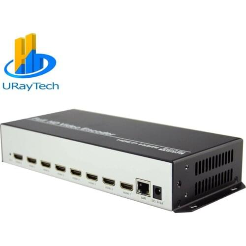 URay 8 In 1 H.264 HDMI To IP Video Encoder IPTV 8 Channels Live Streaming Encoder HD Encoders H264