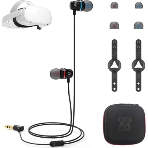 VR Headset In-Ear Integrated Earphone for Oculus Quest 2 Game Earphones Noise Reduction Vr Headset Set