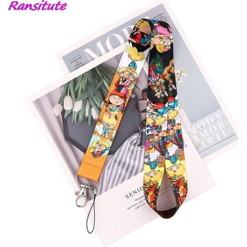 Ransitute R2173 High Quality Cartoon Boy Key Chain Lanyard Gifts For Child Students Cell Phone USB Badge Holder Necklace