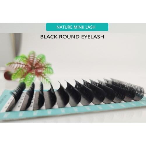 0.07 C 10mm Individual Eyelash Extention Premium Real Mink Eyelashes Volume Mink Lashes