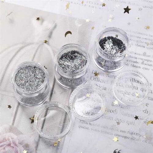 1 Bottle Silver Color DIY Epoxy Resin Filler Ultrathin Glitter Sequins Nail Glitter Flakes Sparkly DIY Tips Dazzling Paillette