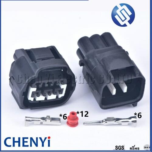 1Set 6Pin 7283-7062-40 7282-7062-40 waterproof Accelerator Throttle Pedal Plug Electronic Light Lamp Socket Connector For Toyota