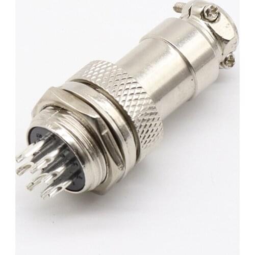 1set GX16 10 Pin Male & Female Diameter 16mm Wire Panel Connector L73 GX16 Circular Connector Aviation Socket Plug