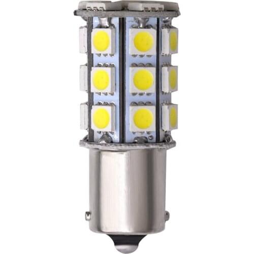 1PCS Car 1156 Led White BA15S Led Brake Lamp P21W Led Auto Brake Reserse Turn Signal Lights Parking Lamp Bulb 12V