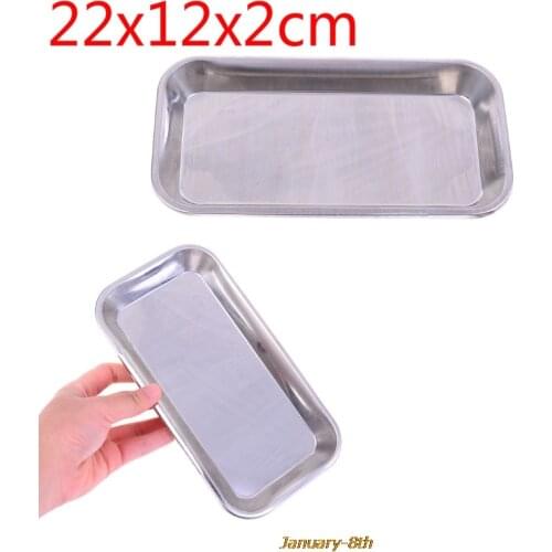 1PCS Stainless Steel Medical Surgical Dental Dish Environmental Convenient Useful Popular Tray Lab Instrument Tools Storage