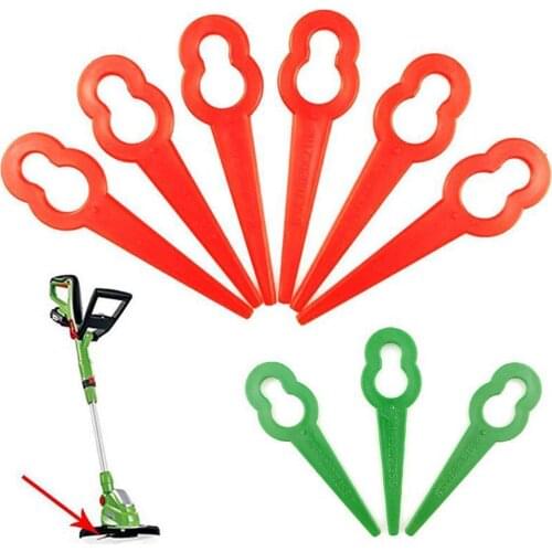 100PCS Cutter Blade Grass Trimmer Knife Garden Tool Parts Plastic Cutter Blades For Grass Trimmer Brush Cutter Replacement Part