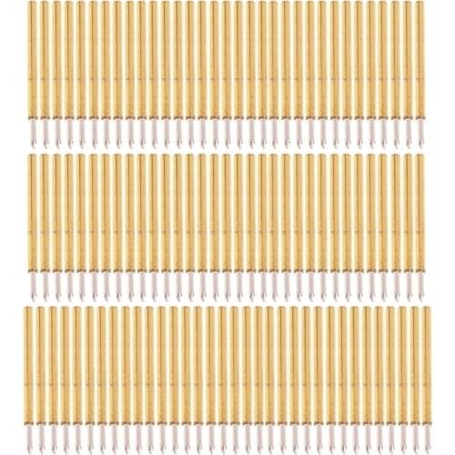 100 Pcs Dia 1.02mm Length 15.85mm 100g Spring Test Probe Pogo Pin Tool P75-B1