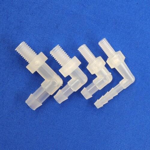 5~100pcs M6 M8 To 4~8mm Male thread Pagoda elbow Connectors Irrigation System Pipe Fittings Adapter Aquarium Tank Hose Joints