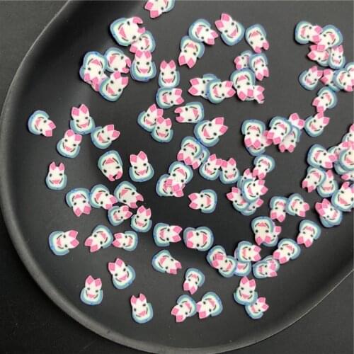 50g Rabbit Polymer Clay Slices Sprinkles for Kids Diy,Craft/Nail Art/Scrapbook Decoration,Filler Polymer Clay Embellishments