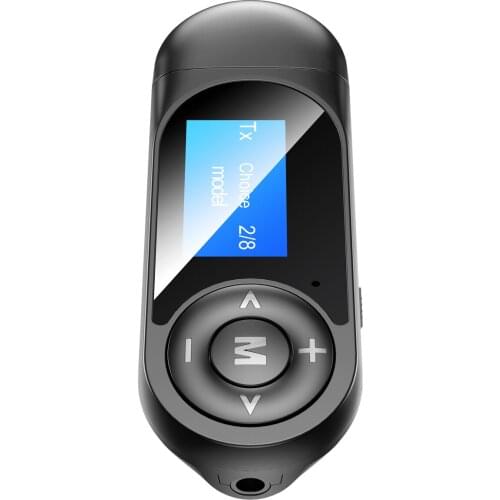 Bluetooth 5.0 Receiver Transmitter Audio Adapter Lcd Display 3.5mm Aux Wireless Stereo Music Adapter For Tv Pc Car Speaker