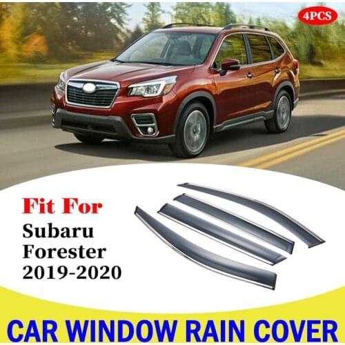 For Subaru Forester Car Window Deflectors Wind Deflector Sun Guard Rain Vent Visor Cover Trim Accessories Car window rain cover