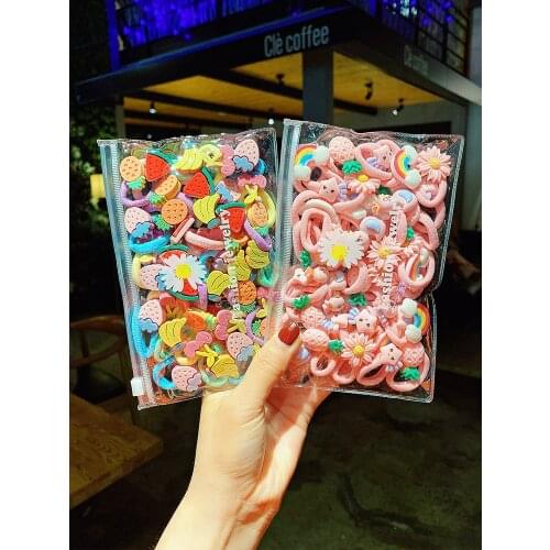 Girl cartoon towel ring Hair Rope small hair ring baby do not hurt hair high elastic head rope Hair Accessories For Daily Wear