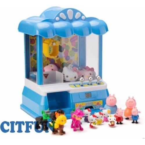 Mini Childrens fun Claw Machine, Toys Claw Machine , Coins Operated Games Machine,Happy Childhood,Good for Brian training