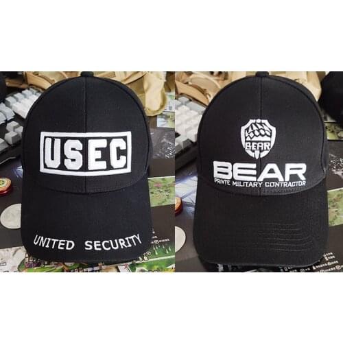 Escape From Tarkov Baseball Caps Cosplay USEC BEAR Basdball Cap Adjustable Hip Hop Sun Snapback Hat Cosplay Props Tactical Cap