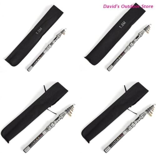 Flexible Sea Salt/Freshwater Boat Fishing Telescopic Fishing Rod, Carbon Fiber Telescopic Light Weight Fishing Rod X3UA