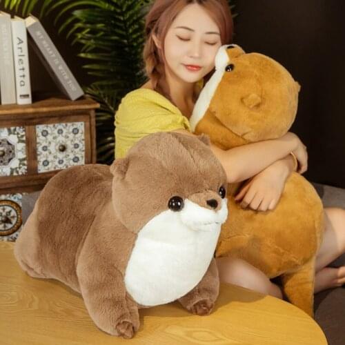 Simulation Cute Lutra Plush Toys Stuffed Realistic Animal Doll Soft Seal Pillow for Kids Girls Birthday Gift