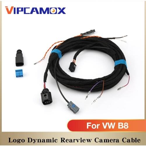 OEM Rearview Camera Cable for VW Flipping LOGO Dynamic Camera