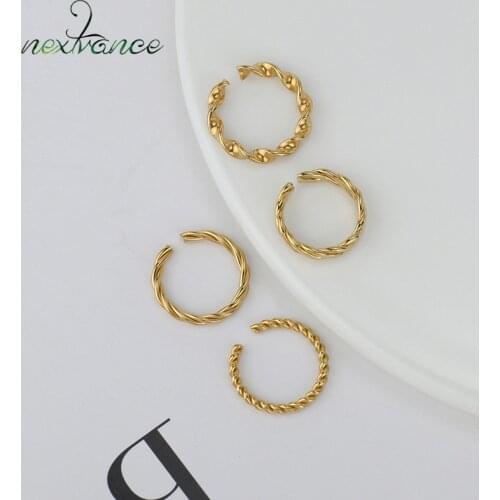 Nextvance Rings Stainless Steel Classic Fashion Gold Ring For Women Men Couple Rings Girlfriend Lover Weddingt Jewelry Gift