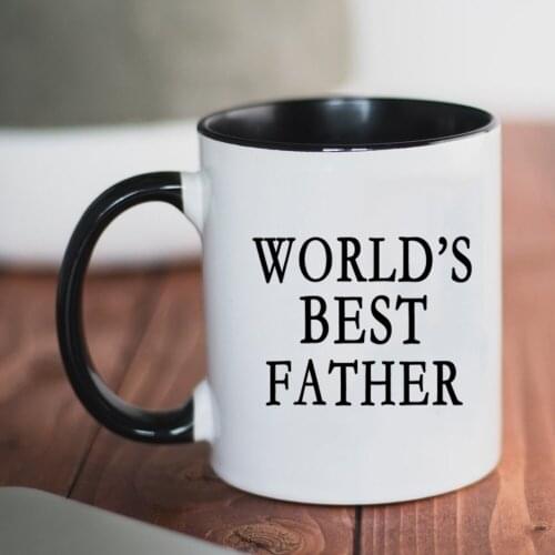 The Worlds Best Father Gift Mug 350ml Ceramic Creative Tea Cup Coffee Mugs Dad Birthday Gift