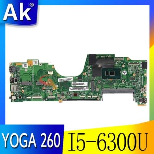 Laptop motherboard For LENOVO Thinkpad YOGA 260 I5-6300U SR2F0 I5-6300U Mainboard LA-C581P 00NY955