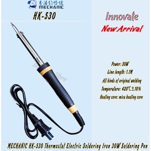 MECHANIC HK-530 Electric Soldering Iron External Heat Type Constant Temperature 30W Welding Pen Welding Maintenance Tool