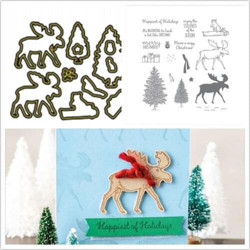 MOOSE Cutting Metal Dies Scrapbooking New Arrival 2021 Metal Die Cutters for Scrapbooking Christmas Stencils for Decoration