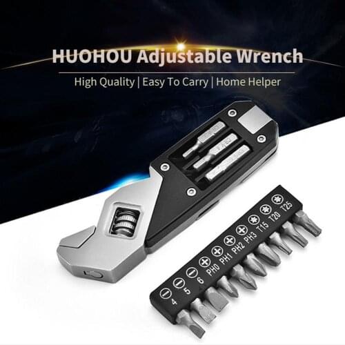 Wonderlife Multifunctional Folding Allen Wrench Stainless Steel Spanner Screwdriver Bits Kit Outdoor Camping Pocket Hand Tool