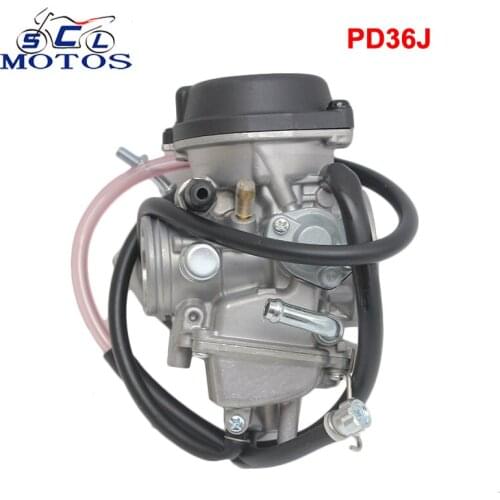 Sclmotos - PD36J 36mm Motorcycle Carburetor Carburador Carb for Kawasaki KLF400 KSF400 KVF400 For Suzuki LTZ400 Quad ATV Racing