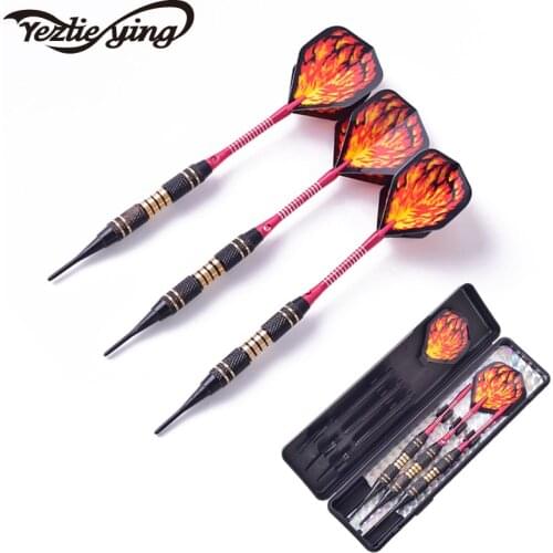 18g Electronic Dart Plastic Head Electronic Soft Pointed Dart Set Red Rod Red Flame