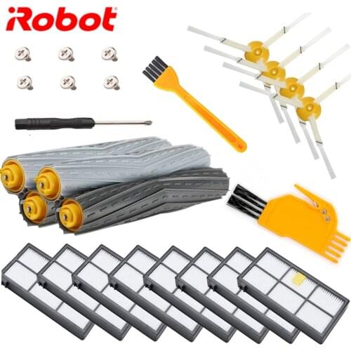 HEPA Filters Brushes Replacement Parts Kit for iRobot Roomba 980 990 900 896 886 870 865 866 800 Accessories Kit