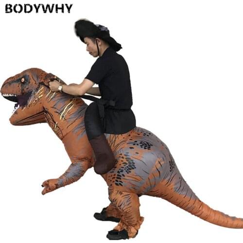 Inflatable Dinosaur T Rex Mascot Costume Suits Cosplay Party Game Dress Outfits Clothing Advertising Carnival Christmas Adults