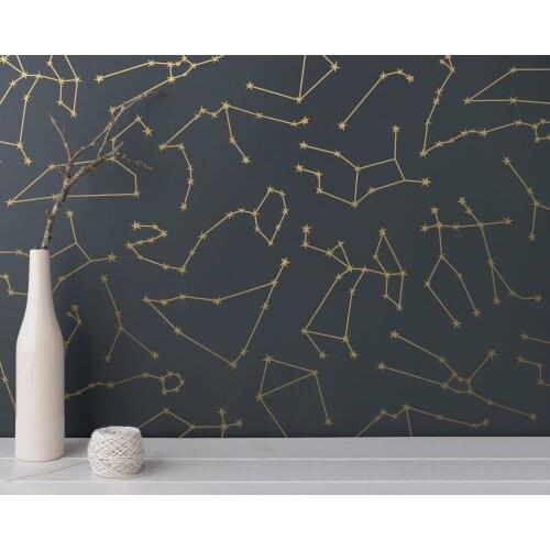 Zodiac Constellation Wall Decal DIY self-adhesive Star Decal Vinyl Star Wall Sticker For Bedroom Wall Decor Creative Home LC1829