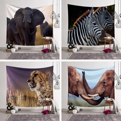 Ins tapestry African animal series wall hanging tapestry wall hanging home decoration cloth