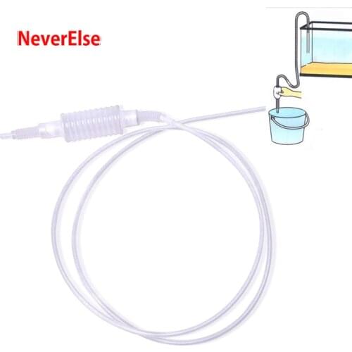 Cheap Handheld Aquarium Water Changer Pipe Cleaner with Filter Net,Fish Tank Cleaning Tool Accessories Siphon Pump Gravel Washer