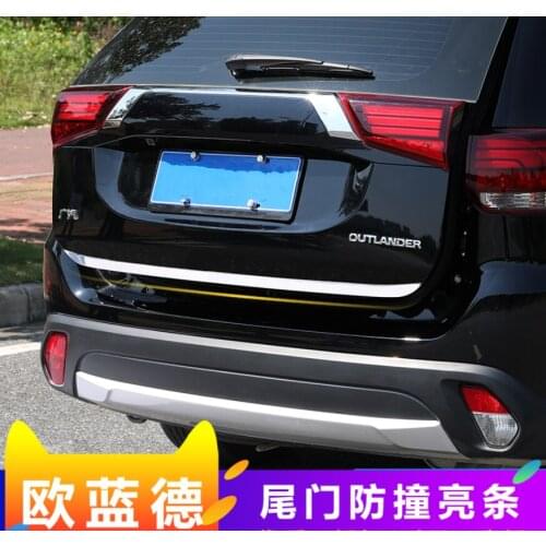 Tailgate Rear Door Bottom Cover Molding Trim Stainless Steel back door trim car Accessories for Mitsubishi Outlander 2013-2019