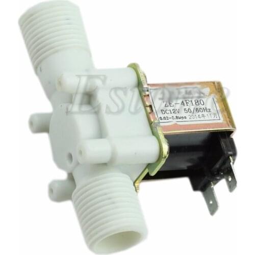 New Electric Solenoid Valve Magnetic DC 12V N/C Water Air Inlet Flow Switch 1/2"