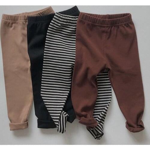 Boys Girls Children Pencil Pants Kids Baby Pants Spring Autumn Kids Pants For Boys Girls Casual Stripe Pants 1-6Yrs