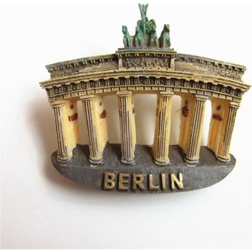 3D Resin Handmade Crafts Souvenirs Magnets Berlin Germany Brandenburg Gate Fridge Magnet