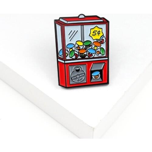 Retro Mini Game Machine Game Over Game Console School Arcade Enamel Pin Shirt Backpack Badge Boy Girl Play Gifts