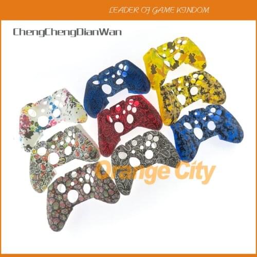 Silicone Protective Skin Case Water Transfer Printing Protective Skin Camouflage cover case for XBox One X S Controller
