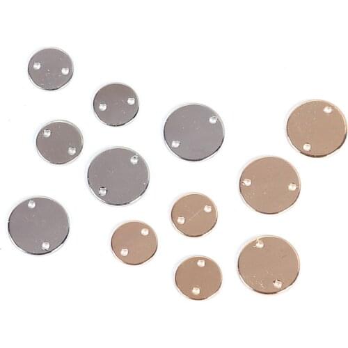 10pcs Gold Double Hole Connectors DIY Bracelet Earrings Making Hair Accessories Women Fashion Handwork Jewelry Findings