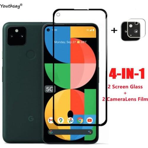 Full Glue Glass For Google Pixel 5A Screen Protector For Pixel 5A Tempered Glass Protective Phone Lens Film For Google Pixel 5A