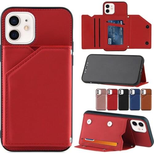 Slim Protective Case For iPhone 12 Pro Max 12 mini 11 Pro X XR XS Max 8 7 Plus SE 2020 Credit Card Slot Cover