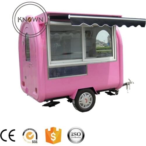 220cm length hot dog food trailer australia bakery food kiosk outdoor mobile pizza food cart price KN-220H